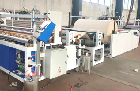 high quality speed semi automatic 1800 complete full set toilet paper machine production line