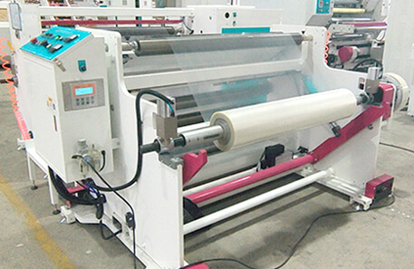Automatic BOPP CPP PVC PET PE abrasive tape plastic flim roll slitting machine