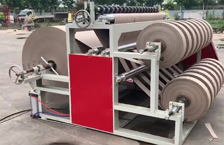 Low Price Semi Automatic Jumbo Kraft Paper Roll Slitting Machine