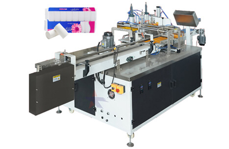 Automatic Toilet paper rolls kitchen tissue rolls multi-row plastic bag packing machine