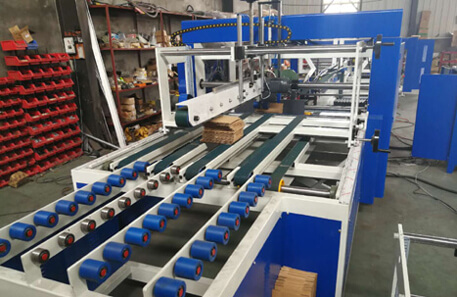 corrugated carton box folder gluer machine