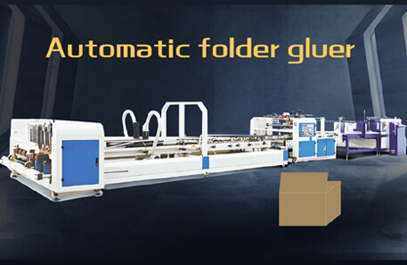 fully automatic carton box folder gluer machine
