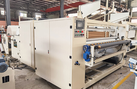 kitchen towel paper embossing and rewinding manufacturing machine