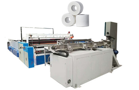 2.8m toilet paper machine with automatic band saw