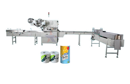 High Speed Full Automatic Small Single Roll Tissue Toilet Paper Packing Machine