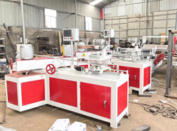 Automatic Jumbo Roll Kraft Paper Slitting Machine and Paper Core Making Machine in Production