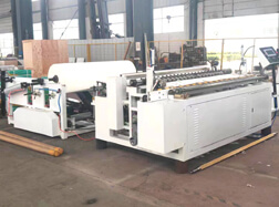 Hotel Bathroom Use Tissue Paper Roll Rewinding Slitting Machine Ready for Delivery
