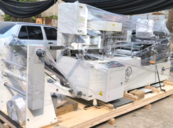 Automatic XT400 Two Colors Printing & Embossing Napkin Paper Making Machine and Packing Machine for Kosovo Client